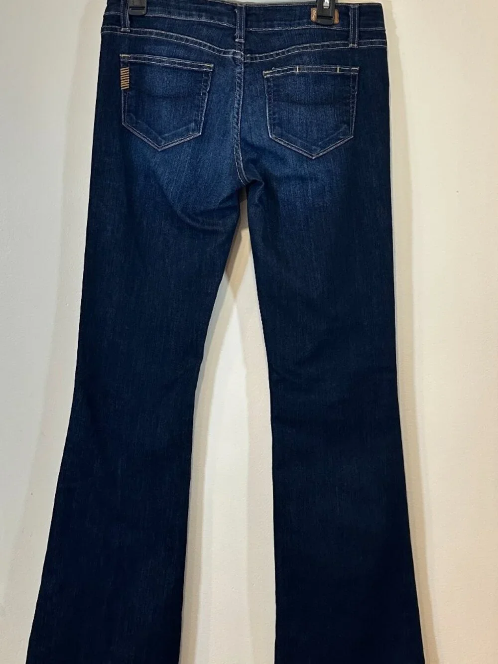 Paige Laurel Canyon Low Rise Bootcut Denim Jeans Size 29 Dark Wash Y2K - Picture 3 of 5